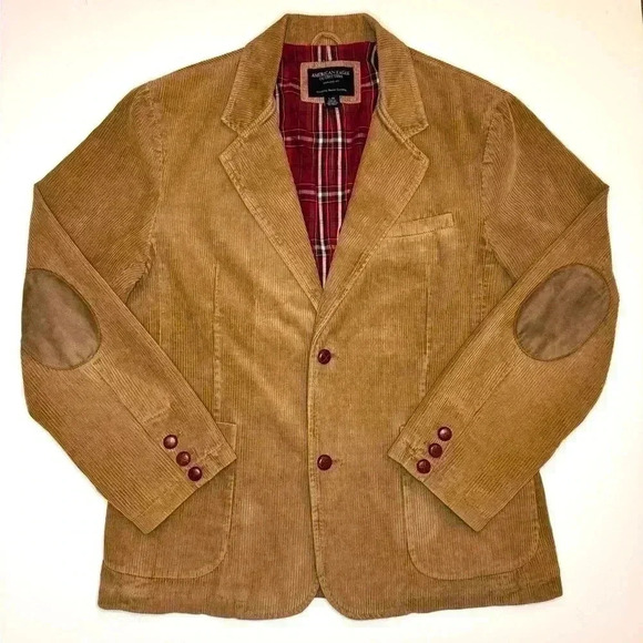 American Eagle Outfitters Vintage Corduroy Mens Blazer Large Jacket - Picture 1 of 10